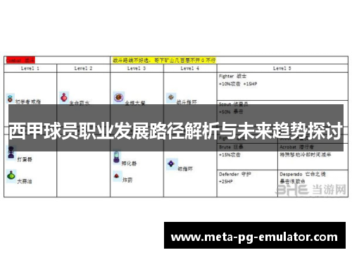 西甲球员职业发展路径解析与未来趋势探讨