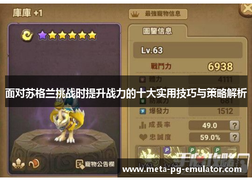 面对苏格兰挑战时提升战力的十大实用技巧与策略解析 面对苏格兰挑战时提升战力的十大实用技巧与策略解析